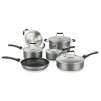 Weight Watchers 10-Piece Non-Stick Aluminum Cookware Set w/ Ergonomic Handles, Oven & Dishwasher Safe!