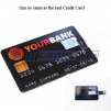 8GB Black Credit Card Shaped USB Flash Drive