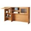 Realspace Magellan Collection Hutch, 33 5/8"H x 58 1/8"W x 11 5/8"D, Honey Maple