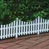 Emsco White Plastic Picket Fence 24