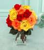 Fall Mixed Rose Bouquet with FREE Vase