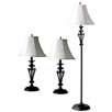 Emess Gunmetal Bronze Lamp Set