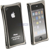 Wicked Metal Jacket WMJ2140 WMJ Alloy Case for iPhone 4/4S- Black Chrome