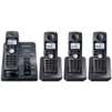 Panasonic KX-TG6054B 5.8GHz Digital 4-Handset Cordless Phone With Answering And Talking Caller ID/Call Waiting