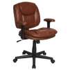 Dorra Bonded Leather Task Chair (Brown or Black)