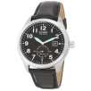Citizen BV1060-07E Mens Eco-Drive Black Dial Stainless Steel Black Leather Strap Watch