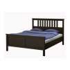 HEMNES Bed frame, black-brown