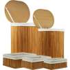 Set of 5 Bamboo Hampers and Baskets