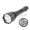 Cree T6 3LED Flashlight (Flashlight Torch), 5-Mode 2000LM White Convex Lens LED Flashlight