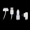 USB Wall Home Charger + Car Charger + Data Cable for iPod Touch iPhone 2G 3G 3GS 4S