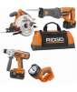 Ridgid 4-piece 18v Combo Tool Kit (Refurbished)