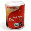 CompUSA 16x DVD+R Media, 120 Minute / 4.7GB, Cakebox, 100 Pack