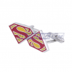 Superman Cufflinks Yellow and Red