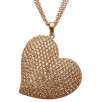 Sofia by Sofia Vergara Ladies Rose Gold Plated Cubic Zirconia Heart Pendant with Chain