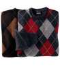 Jos. A. Bank Argyle Crewneck Lambswool-Blend Sweater