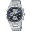 Seiko SNA695 Mens Watch Stainless Steel Alarm Chronograph Blue Dial
