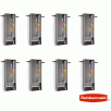 Rubbermaid FastTrack Garage / Utility Tall Storage Cabinets (8-Pack)