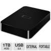 WD Elements WDBPCK0010BBK-NESN 1TB Portable Hard Drive - USB 3.0, Works w/ Mac and PC, Small, Lightweight