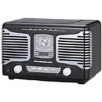 TEAC SL-D80 Retro Style Table Radio with Clock and CD Player - Black