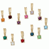 10K Gold Birthstone Dangles