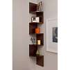 Laminated Walnut Veneer Corner Wall Mount Shelf
