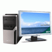 Acer Aspire AM3100-U5204A Minitower PC + 24-inch Widescreen LCD Monitor