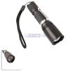 Cree T6 LED Flashlight 3-Mode 1200LM The Left-right Rotating Zoom Adjustable Zoom Cree LED Flashlight with Clip, Black