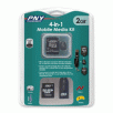 PNY 2GB microSD 4-in-1 Mobile Media Flash Memory Kit