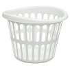 Round Bushel Laundry Basket - White