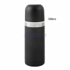 Vacuum Scrub Stainless Steel Coffee Soup Tea Bottle Thermos Flask 350ml 12OZ HOT / COLD, Color: Black