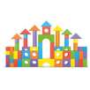 Imaginarium Foam Building Blocks - 100-Piece