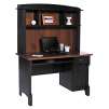 Christopher Lowell Shore Mini Solutions Computer Desk With Hutch (Antique Black or Antique White)