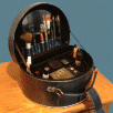 Beauty Case with Mirror and Removable Tray