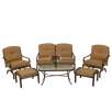 6-Piece Deep Seating Set - Brown