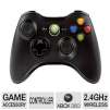 Microsoft NSF-00001 Wireless Controller - Xbox 360, Up to 30 Feet Range, Requires 2 AA Batteries, Black