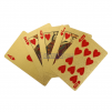 24K Gold-Plated Playing Poker Cards, Full Deck with Two Jokers, Color: Gold