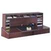 High Clearance 58" Desktop Organizer in Mahogany