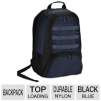 Targus 16" C4 Backpack - Pocket for iPad, 3 Large Compartments, Mesh Side Pockets, Small Accessory Pocket, Black/Blue