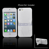 Transformers Case for Apple iPhone 5 with Stand, Nano Card Slot & Nano Card Eject Tool, Color: White