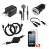 10pc Accessory Kit for Apple iPhone 5 or Samsung Galaxy S3