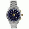 Seiko Chronograph Stainless Steel Mens Watch (Blue Dial or Grey Dial)