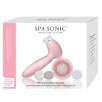 Spa Sonic Skin Care System Face & Body Polisher - 7 Piece Professional Kit Pink