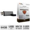 Centon 64GB DataStickPro USB 2.0 Flash Drive and Total Defense Premium Internet Security Bundle for Free After Rebate