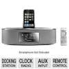 Philips Docking Clock Radio - Craddle for iPod/iPhone, 3.5mm Line-in, FM Radio, Dynamic Bass Boost, LCD, Refurbished