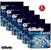 6 Pk of 5 Gillette Sensor Excel Razor Cartridges