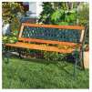 World Factory Cast Iron & Wood Patio Bench