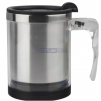 Self-stirring Mug for Coffee, Soup in Stainless Steel, Battery Powered