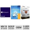 Microsoft Windows 8 Operating System + Acronis True Image 2013 + Total Defense Premium Internet Security