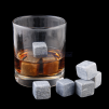 9X Whiskey Whisky Scotch Soapstone Cold Glacier Stone Ice Cube Rocks with Bag, Color: Soapstone