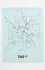 Line Posters 18" x 24" Transit System Print in (Paris, Tokyo, or Berlin)